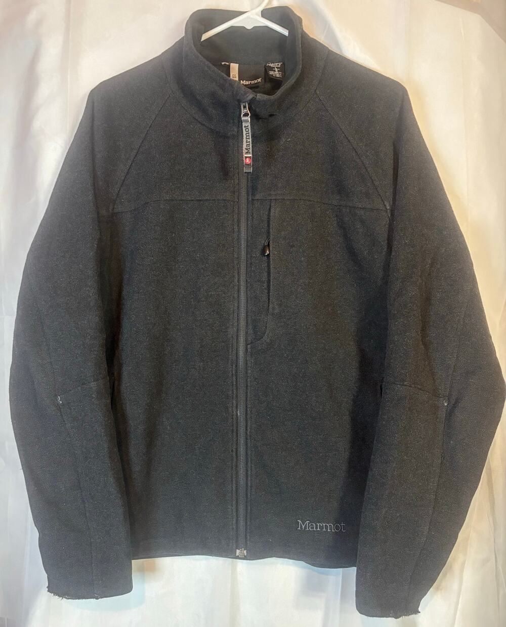 Marmot Long Sleeve Zip Up Wool Jacket Size Large